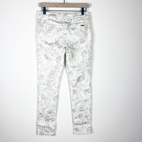 2/$30 Cache Skinny Floral Metallic Jeans 0 - Picture 3 of 5
